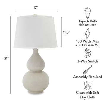 Elegant Ashley Saffi Ceramic Table Lamp for All Styles