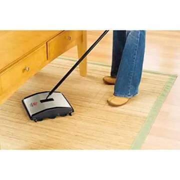 Bissell Natural Sweep Carpet and Floor Sweeper with Dual Brush Rotating System and 2 Corner Edge Brushes, 92N0A, 4.2 lb.