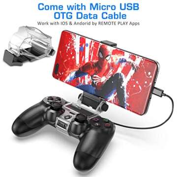 OIVO PS4 Phone Mount Clip for Ultimate Mobile Gaming