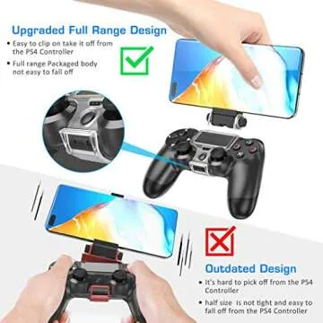 OIVO PS4 Phone Mount Clip for Ultimate Mobile Gaming