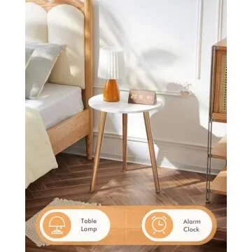 Apicizon Round Side Table for Stylish Home Decor