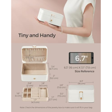 Compact Jewelry Box for Travel and Organizing Jewelry