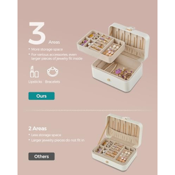 Compact Jewelry Box for Travel and Organizing Jewelry