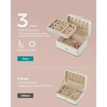 Compact Jewelry Box for Travel and Organizing Jewelry