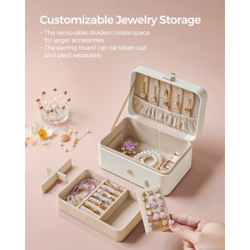 Compact Jewelry Box for Travel and Organizing Jewelry