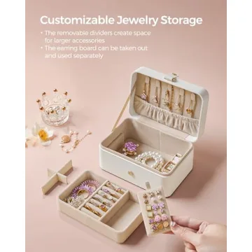 Compact Jewelry Box for Travel and Organizing Jewelry