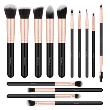 14 Piece Professional Makeup Brush Set for Flawless Application