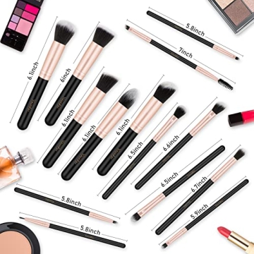 14 Piece Professional Makeup Brush Set for Flawless Application