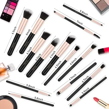 14 Piece Professional Makeup Brush Set for Flawless Application
