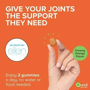 Qunol Turmeric Gummies, Gummy with 500mg Turmeric Curcumin, Joint Support Supplement, Ultra High Absorption Tumeric Curcumin, Vegan, Gluten Free, 2 Month Supply (60 Count, Pack of 2)