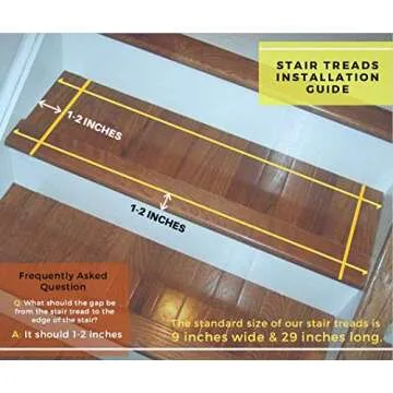 Natural Area Rugs - Carpet Stair Tread, Halton Collection, Non Skid Rubber Backed, Beige 9" x 29" (13 Treads) Non-Slip Pet-Friendly Tread, DIY Easy to Install