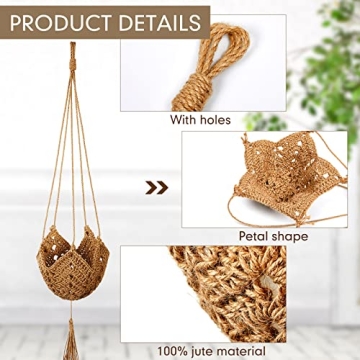 Stylish Boho Jute Macrame Plant Hangers for Your Home