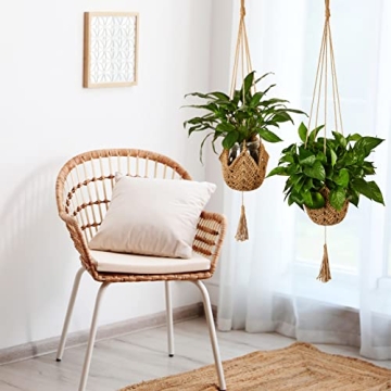 Stylish Boho Jute Macrame Plant Hangers for Your Home