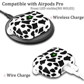 Cute YOMPLOW Cow Silicone Case for AirPods Pro - Durable & Stylish