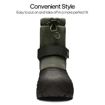 NORTIV 8 Kids Waterproof Snow Boots for All Winter Fun