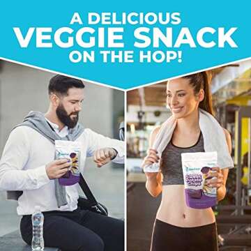 Beviva, Sweet Potato Chips Vacuum Fried and Packaged in Resealable Bag - Healthy Natural Veggie Snacks, No added Salt & Gluten Free, Sweet Potatoes, Superfood - Great for Kids and Adults (8 Pack)