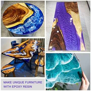 Mica Powder for Epoxy Resin, 32 Colors Mica Pigment Powder Set for Resin Art, Lip Gloss, Soap Making Dye, Slime and DIY Craft (5g/0.18oz Each Bottle)