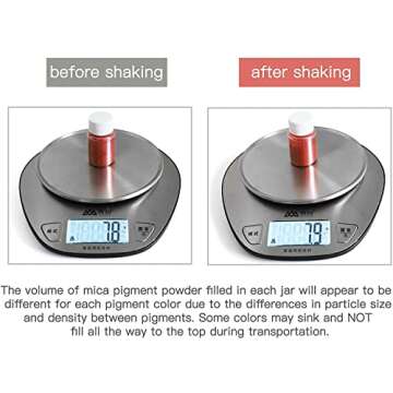 Mica Powder for Epoxy Resin, 32 Colors Mica Pigment Powder Set for Resin Art, Lip Gloss, Soap Making Dye, Slime and DIY Craft (5g/0.18oz Each Bottle)