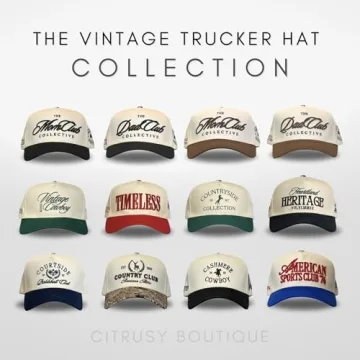 Vintage Trucker Hat - Stylish Baseball Snapback Cap