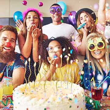 BBTO Twisty Birthday Candles - Gold Spiral Cake Decor