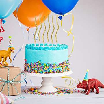 BBTO Twisty Birthday Candles - Gold Spiral Cake Decor