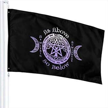 Wicca As Above So Below Flag - 3x5 Ft Durable Garden Decoration