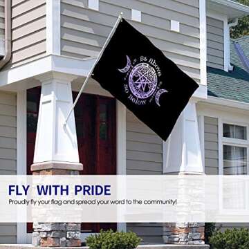 Wicca As Above So Below Flag - 3x5 Ft Durable Garden Decoration