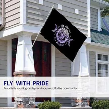 Wicca As Above So Below Flag - 3x5 Ft Durable Garden Decoration