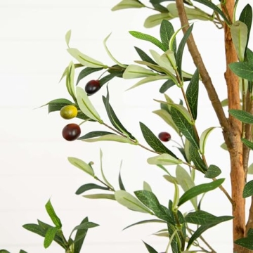 Nearly Natural 7FT Tall Olive Tree for Home Decor