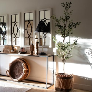 Nearly Natural 7FT Tall Olive Tree for Home Decor