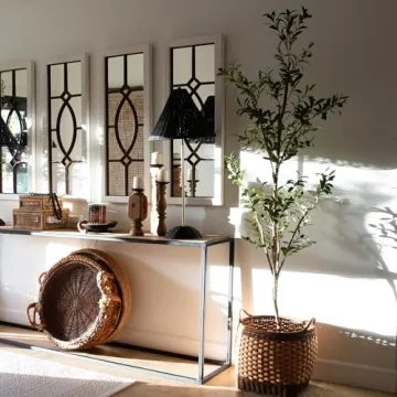 Nearly Natural 7FT Tall Olive Tree for Home Decor