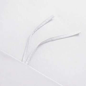 Mellanni Duvet Cover Set - 5 PC Iconic Collection Bedding Set - Hotel Luxury, Extra Soft & Cooling - Microfiber - Button Closure and Corner Ties (Oversized Queen, White)