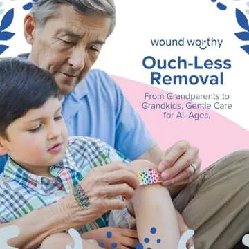 Wound Worthy Prismatic Ultra Gentle Bandages - Advanced Healing with Bordered Foam Dressing, Ultra-Gentle Adhesive - Ideal for Wounds, Bed Sores - Assorted Sizes and Colors