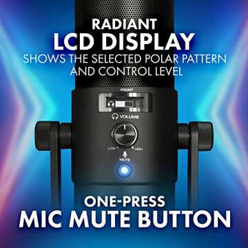 M-Audio Uber Mic | Professional USB Microphone With Switchable Polar Patterns and Integrated Headphone Output