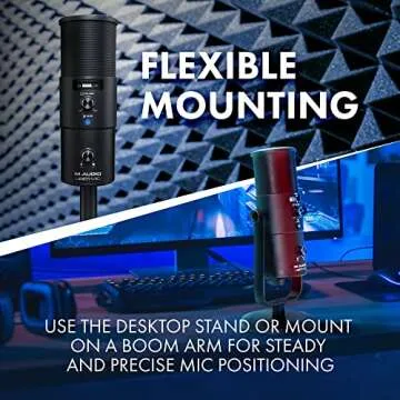 M-Audio Uber Mic | Professional USB Microphone With Switchable Polar Patterns and Integrated Headphone Output