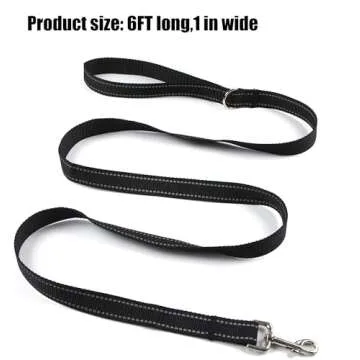 SUNNQ 6FT Reflective Leash for All Dog Sizes