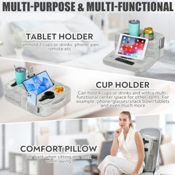TabCouchCaddy - Versatile Couch Holder Pillow for Comfort