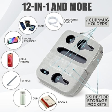 TabCouchCaddy - Versatile Couch Holder Pillow for Comfort