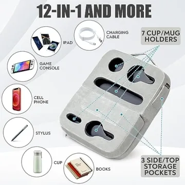 TabCouchCaddy - Versatile Couch Holder Pillow for Comfort