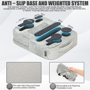 TabCouchCaddy - Versatile Couch Holder Pillow for Comfort