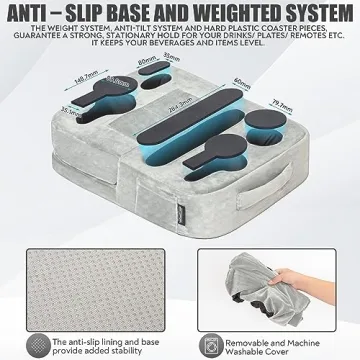 TabCouchCaddy - Versatile Couch Holder Pillow for Comfort