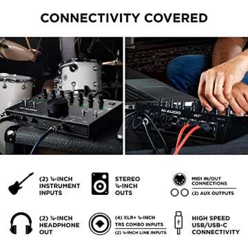 M-Audio AIR 192x14 - USB Audio Interface for Studio Recording with 8 In and 4 Out, MIDI Connectivity, and Software from MPC Beats and Ableton Live Lite