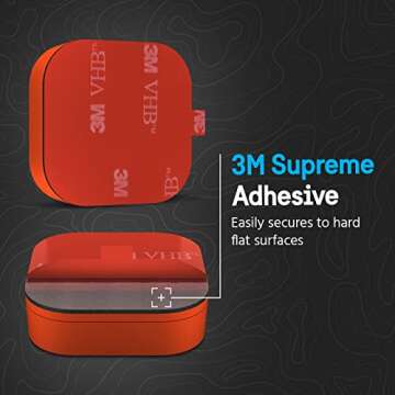 Pelican Protector 4Pack AirTag Holder - Air Tag Case with 3M Adhesive Sticker - Rugged Shockproof AirTag Cover - Hidden Air Tag Holder Stick On Mount for Travel Luggage Bike Car Remote - Multicolor