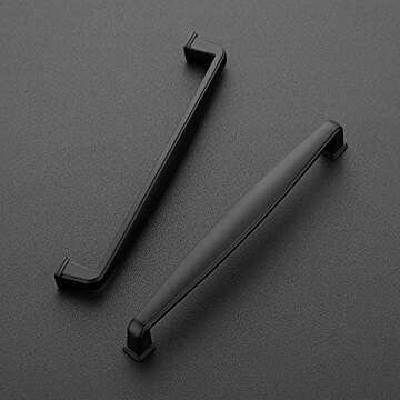 Ravinte 10 Pack Solid 6-1/4 Inch Kitchen Cabinet Handles Matte Black
