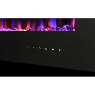 Napoleon 100” Allure Linear Wall Mount Electric Fireplace - Model NEFL100FH - Multicolor Ember Bed, Remote Control, 1500W