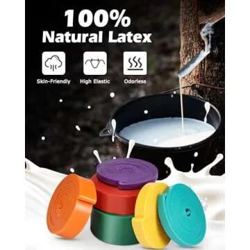 Zacro Resistance Bands, 6 Resistance Levels Pull Up Assistance Bands, Exercise Bands for Men&Women, Heavy Duty Resistance Band Set with Door Anchor, for Working Out, Muscle Training, Physical Therapy