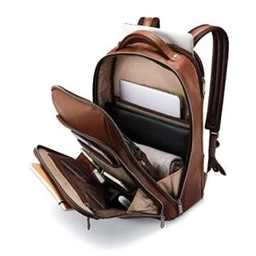 Samsonite Classic Leather Backpack for Laptops & Travel