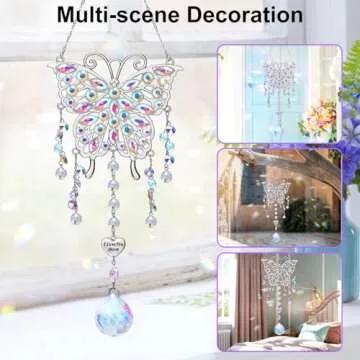 Mother's Day Crystal Butterfly Suncatcher Gift for Her