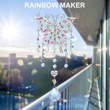 Mother's Day Crystal Butterfly Suncatcher Gift for Her