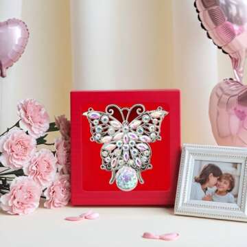 Mother's Day Crystal Butterfly Suncatcher Gift for Her